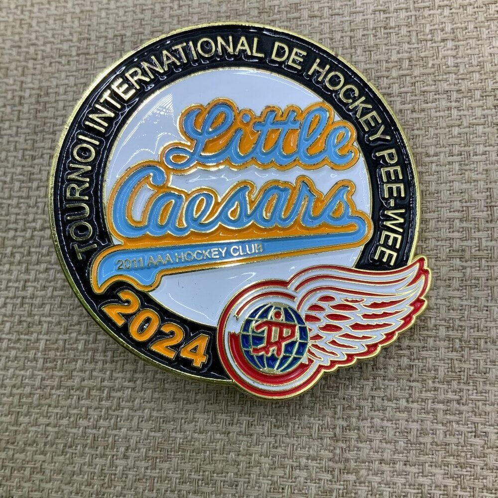 Little Caesars Detroit 2024 International Pee-Wee Hockey Tournament Quebec Pin